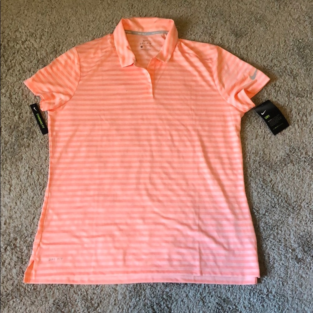 Nike Golf Pink Polo XL